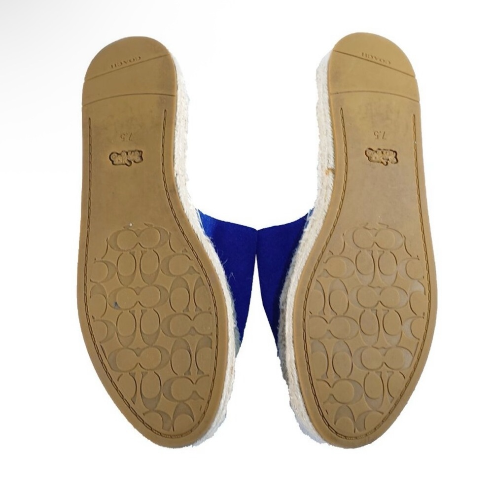 Coach Blue Espadrille Slides - Picture 11 of 11